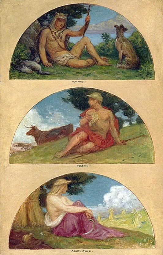 Il progresso della civiltà, caccia, pastorizia, agricoltura (studio murale, Campidoglio dello Stato, Des Moines, Iowa) - Smithsonian American Art Museum
